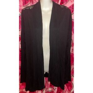 🖤 Anna Rose Lace Panel Cardigan